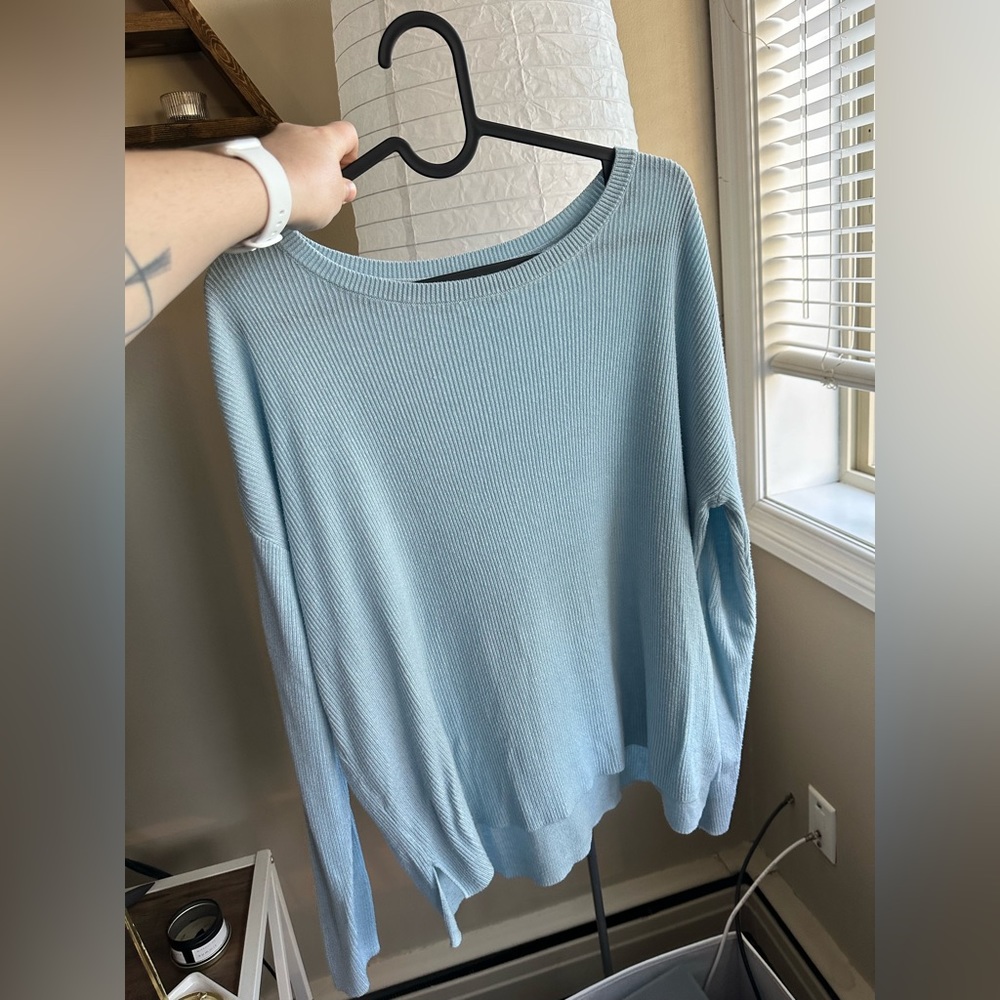 Nordstrom BP. Blue Ribbed Sweater Size Small